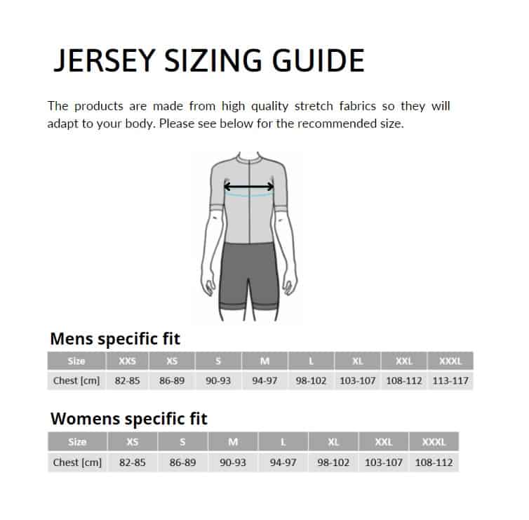 Jersey sizing chart Mallorca Cycling Event Trip 3 Monasteries Ride is a free event and offers something for all abilities