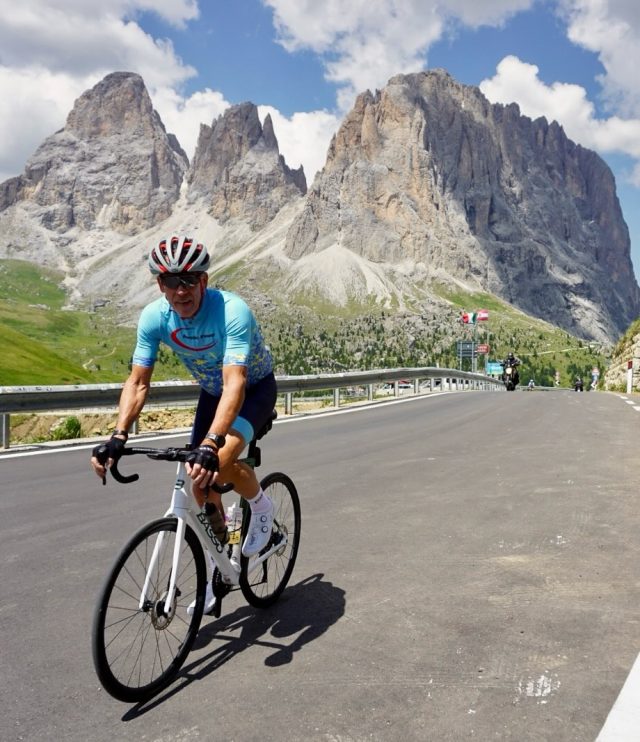 Day 1
Sella Ronda - 67km, 1900m climbingSolid riding by the group and an amazing loop around the popular Sella mountain range. Moral is high and we are ready for the next big climb.#dolomites